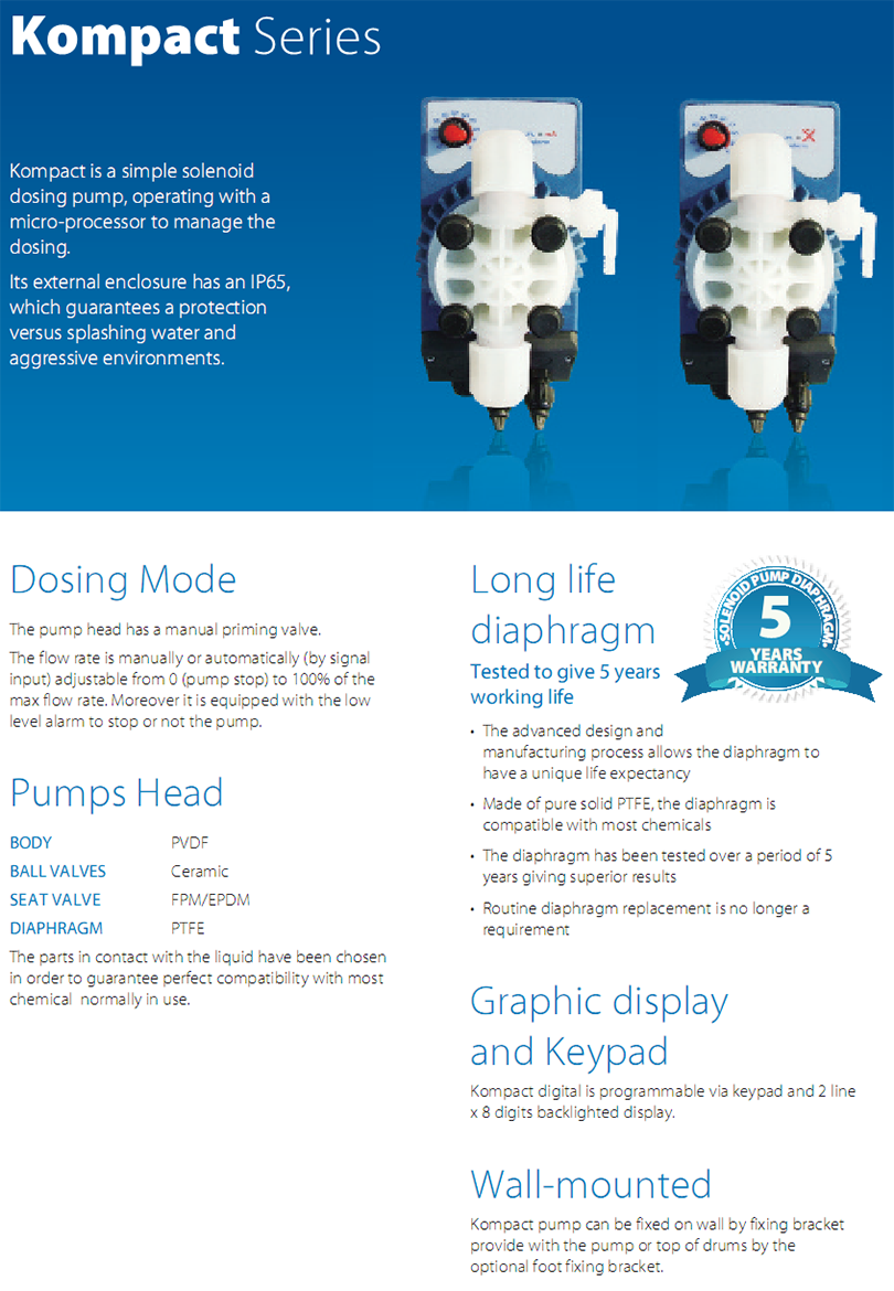 SEKO Compact Metering Pump Hilights